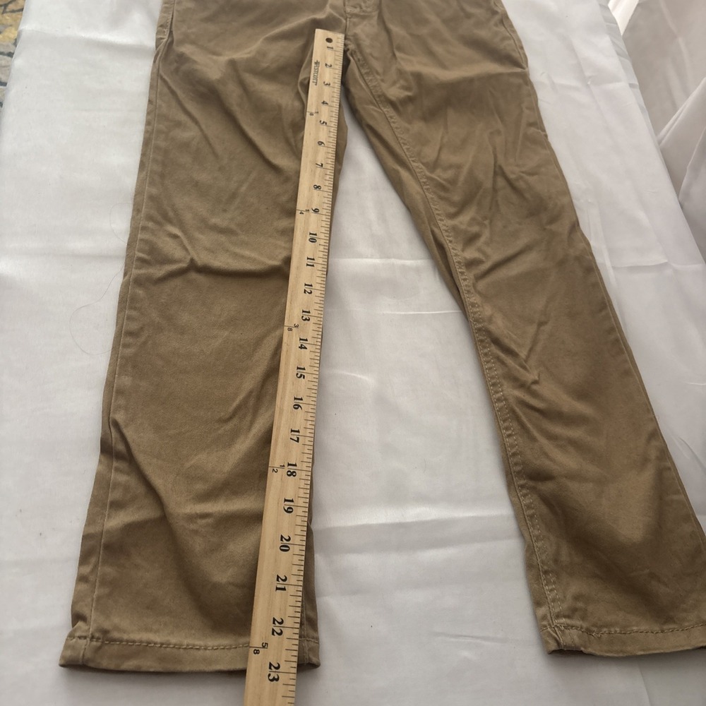 Levi’s 511 Slim Fit Khaki Pants Boys Size 8 Adjustable Waist Brown - Picture 7 of 12